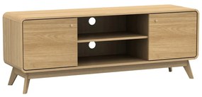 Tavolo TV in rovere colore naturale 140x53 cm Cassie - Støraa