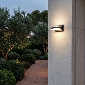 Applique LED 12W Rettangolare per esterni a Luce Diffusa IP54 Nera Colore Bianco Naturale 4.000K