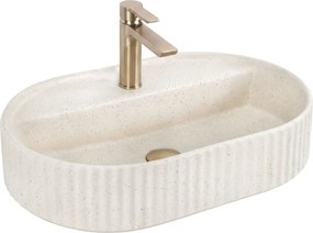 Lavabo da appoggio Rea Marcela 60 Vanilla
