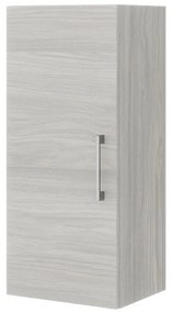 Pensile bagno Symoa rovere grigio in truciolare, 1 anta apertura da sinistra P 25 x L 31.5 x H 71 cm