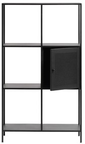 Libreria in metallo nero 80x138 cm Malibu - Unique Furniture