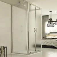 Box Doccia 3 lati 80x120x80 CM H198 stampato C mod. Cristal Trio 2 Ante