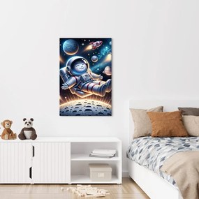 Quadro su tela – Astronauta felice nello spazio