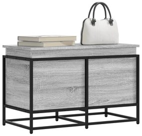 Contenitore Con Coperchio Grigio Sonoma 80x40x51,5cm Truciolato /
