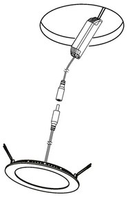 Eglo 96668 - Faretto da incasso LED RGBW dimmerabile FUEVA-C LED/15,6W/230V