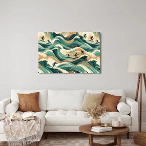 Quadro su tela – Surfisti in azione