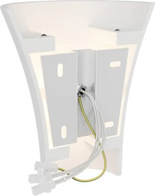 Applique Conica da Parete 2xG9 Rigata Bidirezionale in Gesso