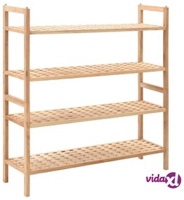 vidaXL Scarpiera in Legno Massello di Noce 69x26x81 cm