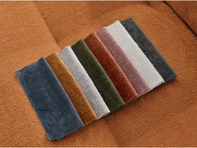 Divano color senape con rivestimento in ciniglia 237 cm Whesley – Bobochic Paris