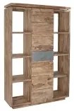 Scaffale DKD Home Decor Sheesham Marrone Grigio Naturale Legno 120 x 40 x 185 cm