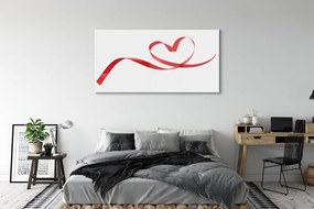 Quadro acrilico Cuore del nastro 140x70 cm