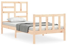 Giroletto con testiera 100x200 cm in legno massello