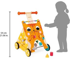 Janod - Passeggino con attività gatto