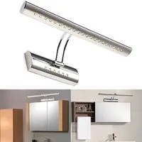 APPLIQUE LAMPADA PARETE MURO SPECCHIO BAGNO 27 LED 5050 LUCE NATURALE CROMATO