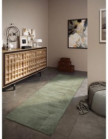 Passatoia verde in lana tessuta a mano 80x250 cm Ursule - Villeroy&amp;Boch