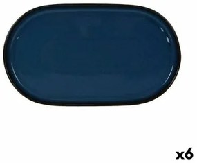 Vassoio per aperitivi La Mediterránea Chester Azzurro Ovale 36 x 20,5 x 3 cm (6 Unità)