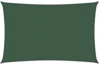 Parasole a Vela Oxford Rettangolare 4x7 m Verde Scuro 135493