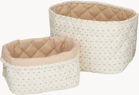 Set di 2 ceste portaoggetti in cotone organico per bambini Rowan