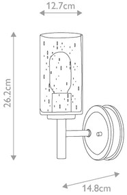 Elstead HK-COLLIER1 - Applique COLLIER 1xE27/100W/230V
