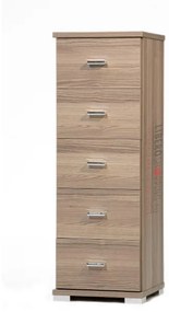 Cassettiera Piccola 5 cassetti in legno 31,5x31cm LARICE GRIGIO
