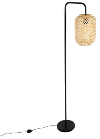 Lampada da terra smart in bambù con WiFi ST64 - Yvonne