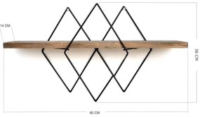 Mensola da parete 36x60 cm abete