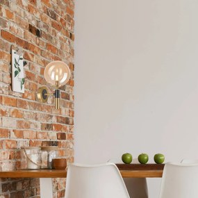 Lamkur Lighting Applique Natalia, a 1 luce, vetro, oro