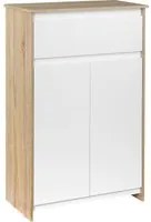 Mobile Bagno 60x30x90 cm in MDF Legno e Bianco