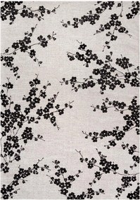 Tappeto jacquard lavabile da interno-esterno Sakura