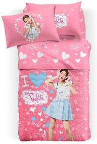 Copriletto Trapuntato Singolo Disney violetta Cartoons, in