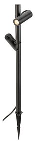 SLV - Helia Slim Pole 2 Spot da Esterno w/Spike IP65 Black SLV