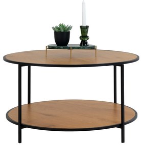 Tavolino rotondo con piano in rovere naturale ø 80 cm Vita - House Nordic