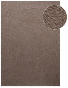 Tappeto grigio tortora in lana tessuto a mano 160x230 cm Eleni Taupe – Hanse Home