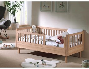 Lettino in legno di quercia di colore naturale 70x140 cm Forrest - Vipack