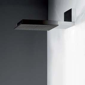 Soffione Multifunzione 50x50 a parete con Funzione Pioggia Cascata Misto Mirror Steel Minimali 57917 Gessi