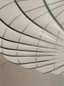 Lampadario bianco con paralume in tessuto ø 52 cm Mellow – Candellux Lighting