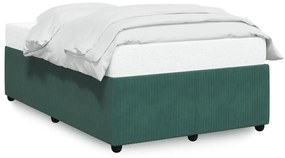 Giroletto Senza Materasso Verde Scuro 120x190 Cm Velluto /