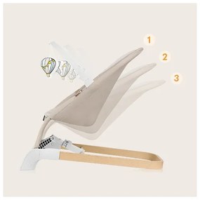 Lionelo - Dondolo per bambini LILAC beige