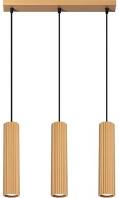 Sollux SL.1556 - Lampadario a sospensione con filo KARBON 3xGU10/10W/230V oro