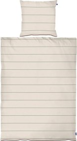 Set copripiumino e federa beige in raso di cotone per letto singolo 140x200 cm Align – Mette Ditmer Denmark
