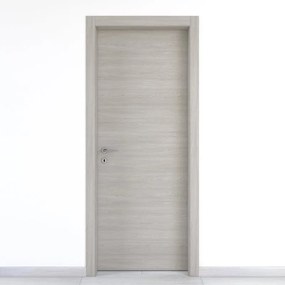 Porta battente Cambridge rovere grigio L 80 x H 210 cm reversibile