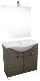 Mobile bagno 85 cm con lavabo e specchio palissandro - Antonella 16887