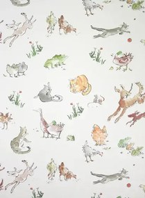 Osborne & Little Carta da parati Quentins Menagerie - Cream