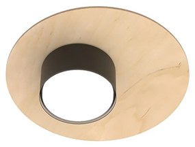 Plafoniera Minimal Persefone Acciaio Nero 1 Luce Gx53 Ip20