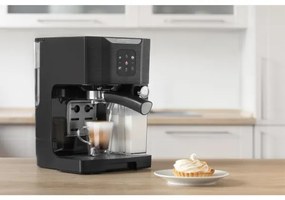 Sencor - Macchina da caffè espresso a leva 1450W/230V nero/cromo opaco
