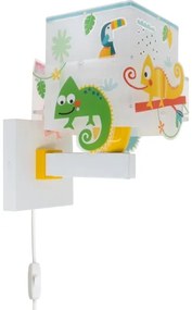 Dalber 63319 - Applique per bambini HAPPY JUNGLE 1xE27/15W/230V