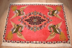 Ghom Tappeto 100x70 (Iran) Annodato A Mano