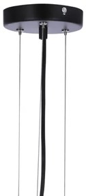 Lampadario a sospensione con filo CALDERA 3xE27/60W/230V nero