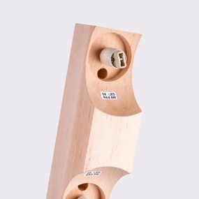 Sollux SL.1683 - Plafoniera BULBO 2xG9/8W/230V faggio/bianco