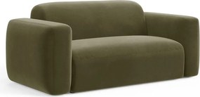 Divano color kaki con rivestimento in velluto 180 cm Strino – Cosmopolitan Design